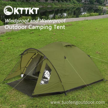 4.5kg green outdoor camping Double layer tent